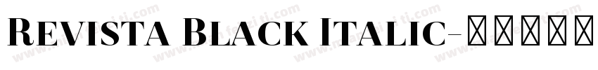 Revista Black Italic字体转换